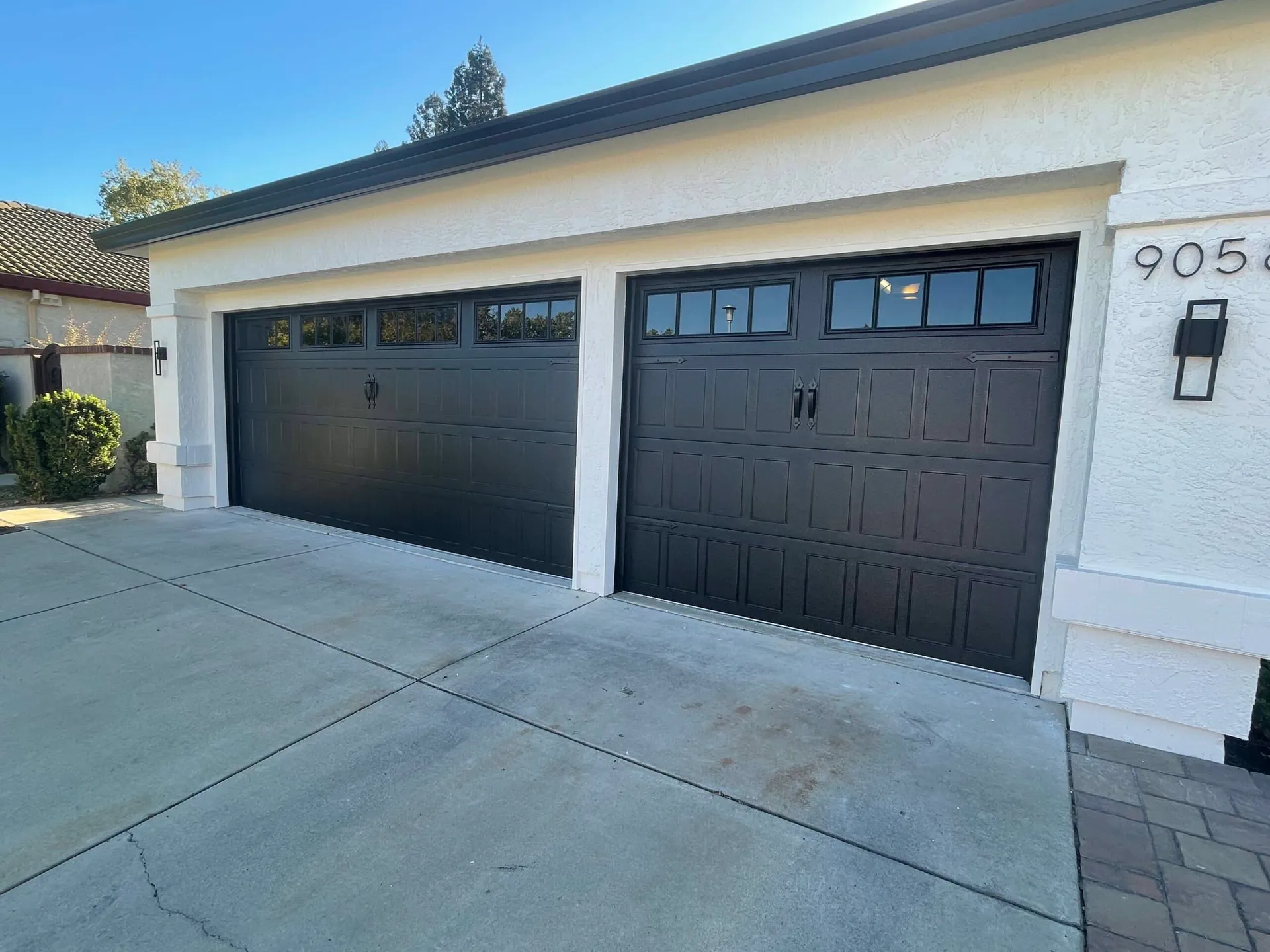 Custom carriage-style garage doors